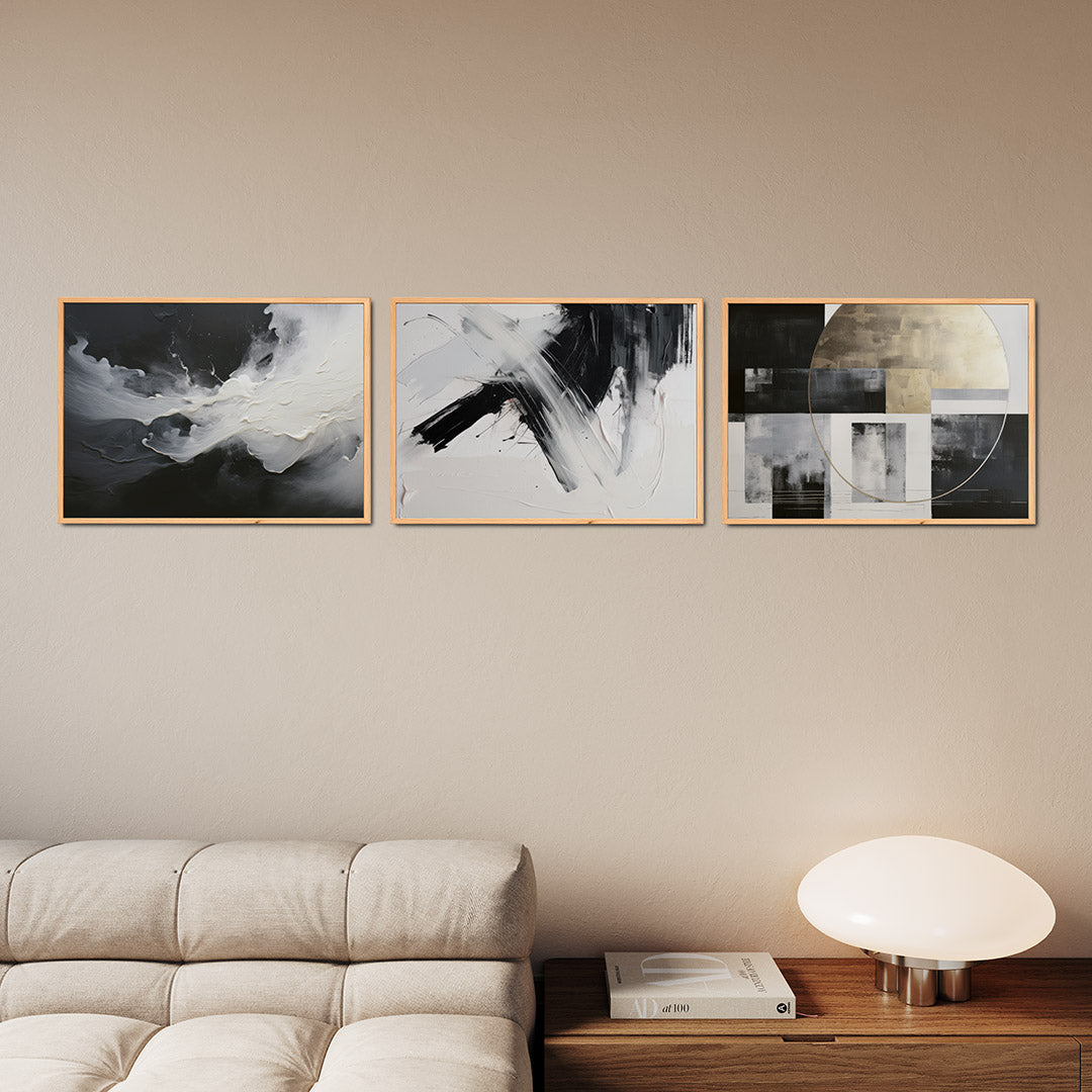 Vloeiende kleurstromen Posterset