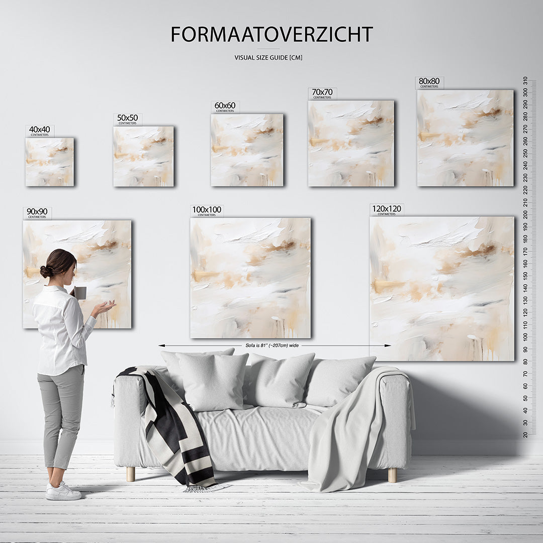 Zachte kleuren harmonie Kunstwerk