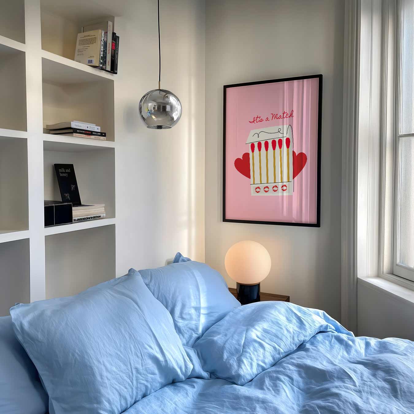 It's a Match Retro Stijl Poster-WallArtistic