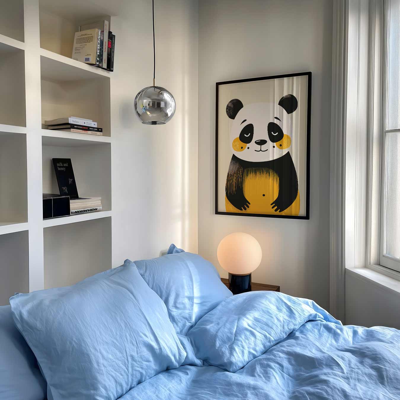 Schattige Dromerige Panda Poster-WallArtistic