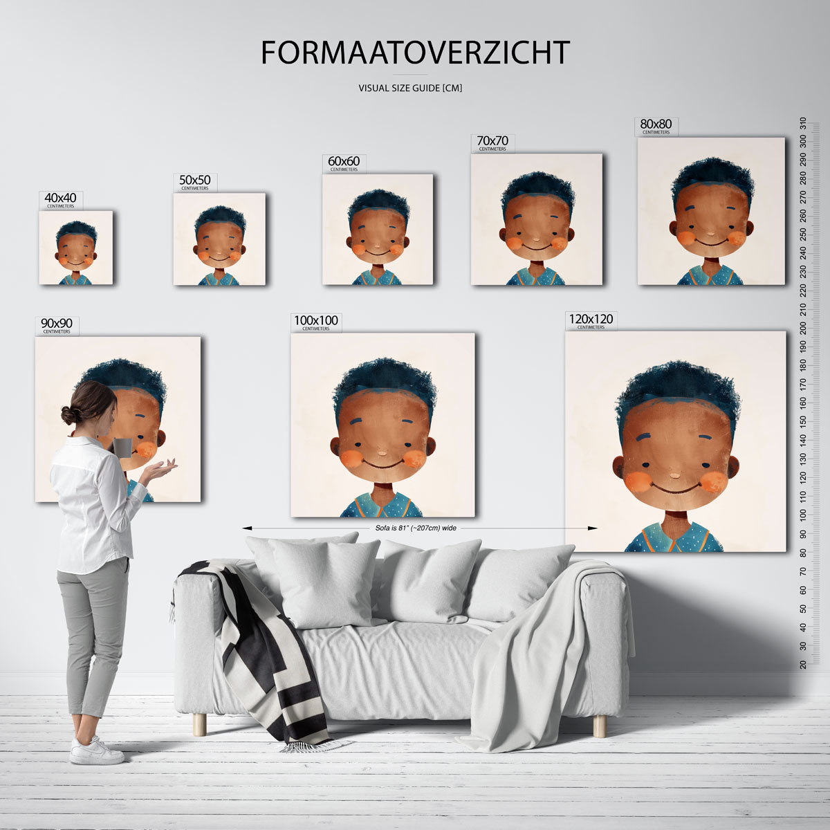 Lachend kind Poster