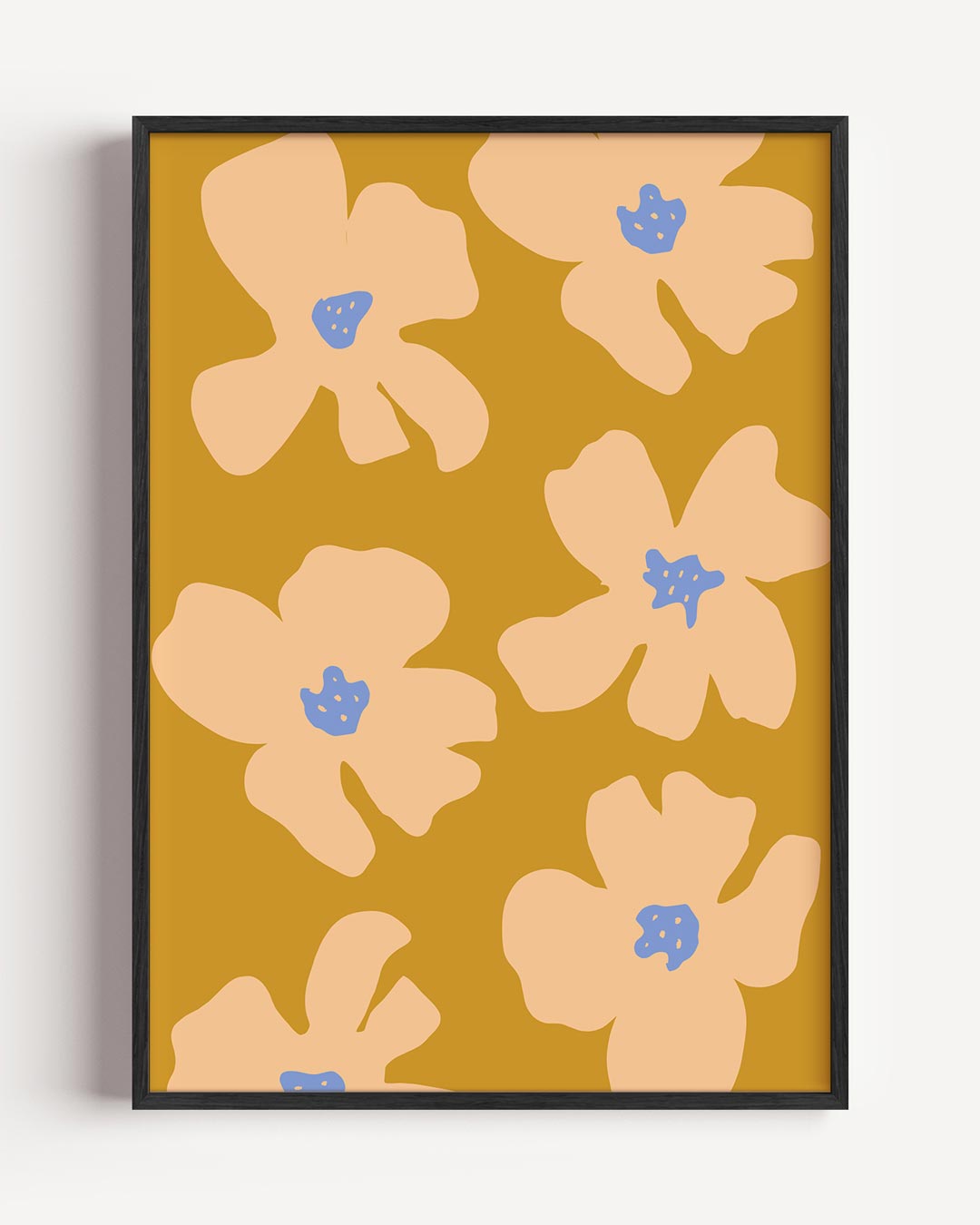 Bloemenpracht in Zonnige Tinten Poster-WallArtistic