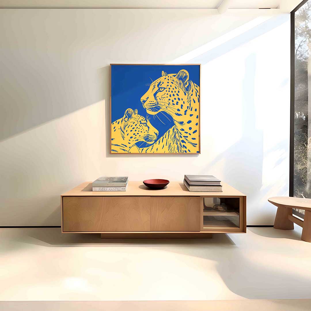 Twee luipaarden Poster