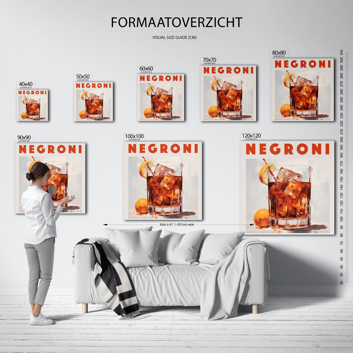 Negroni cocktail Poster