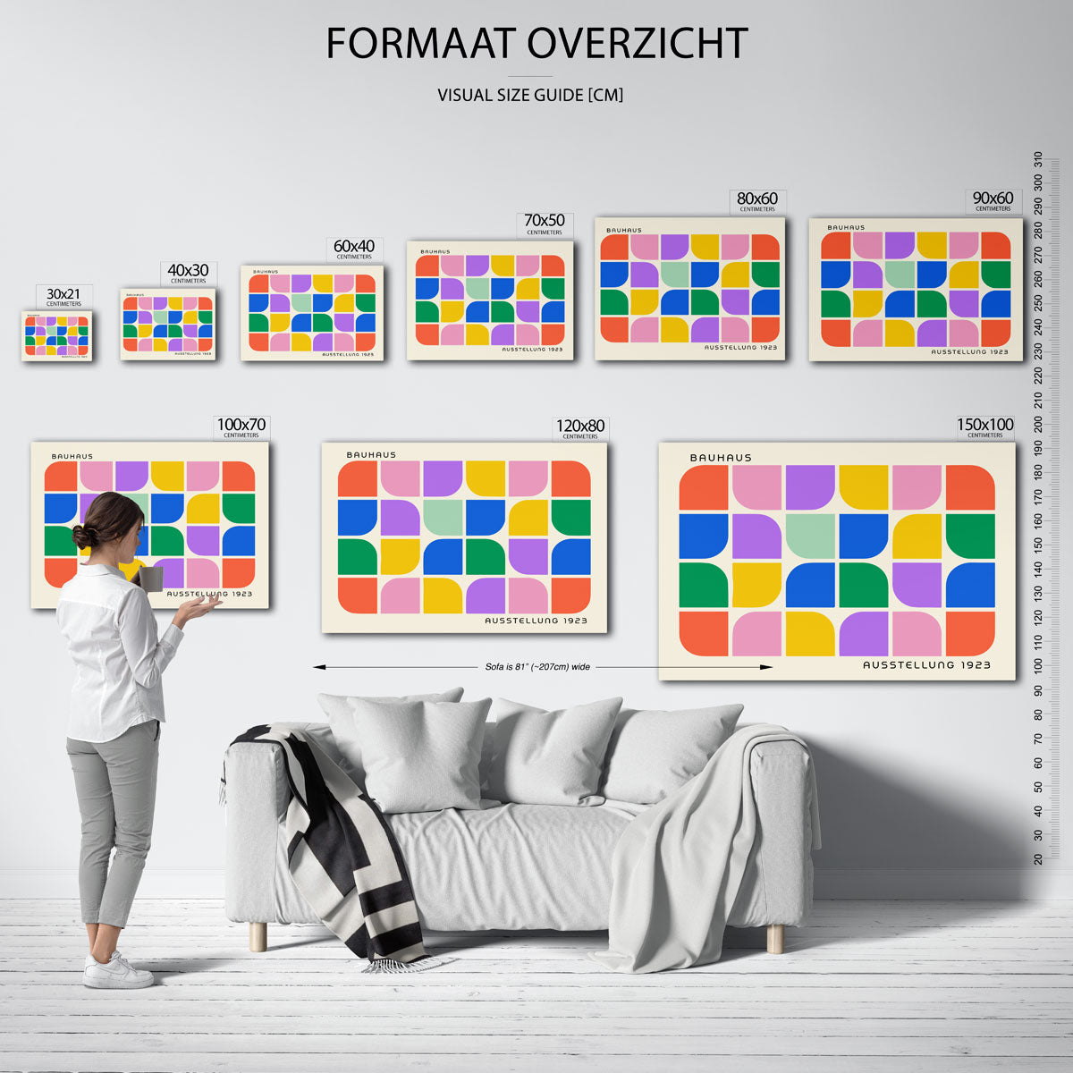 Vormritme en kleur Poster