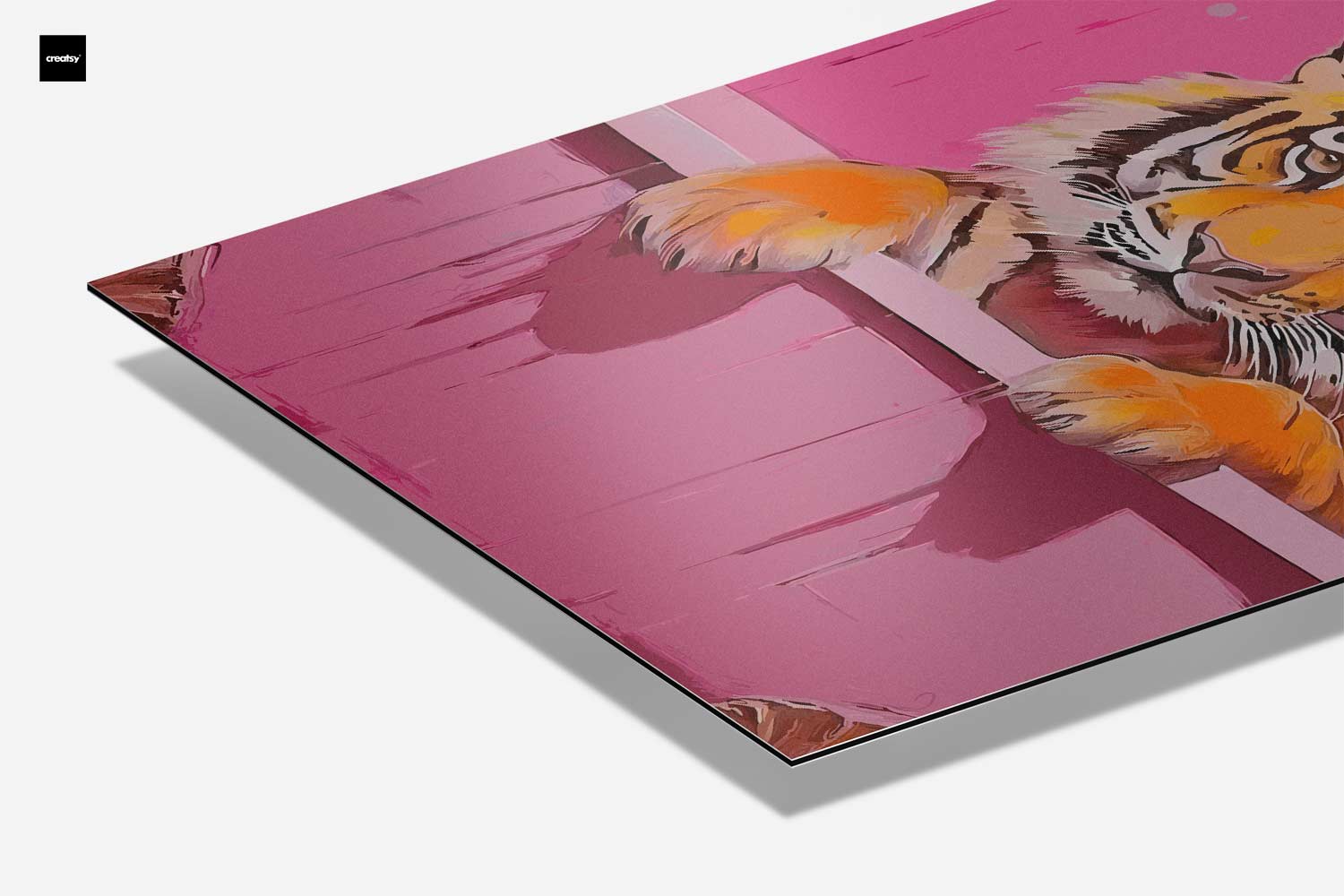 Kunstwerk „Tiger im Bad“