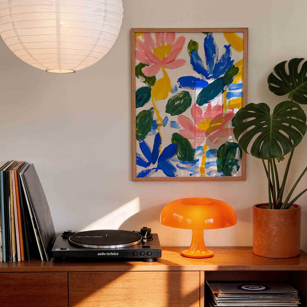 Bloemen en bladeren Poster