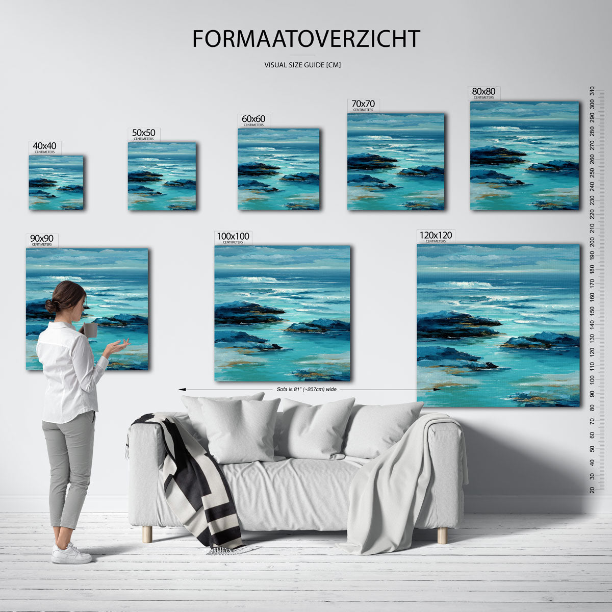 Golvende zee Poster