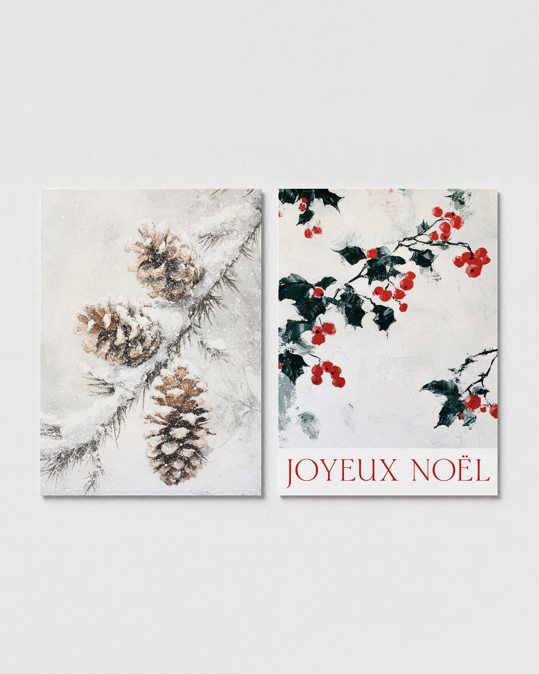 Winterse dennen Posterset