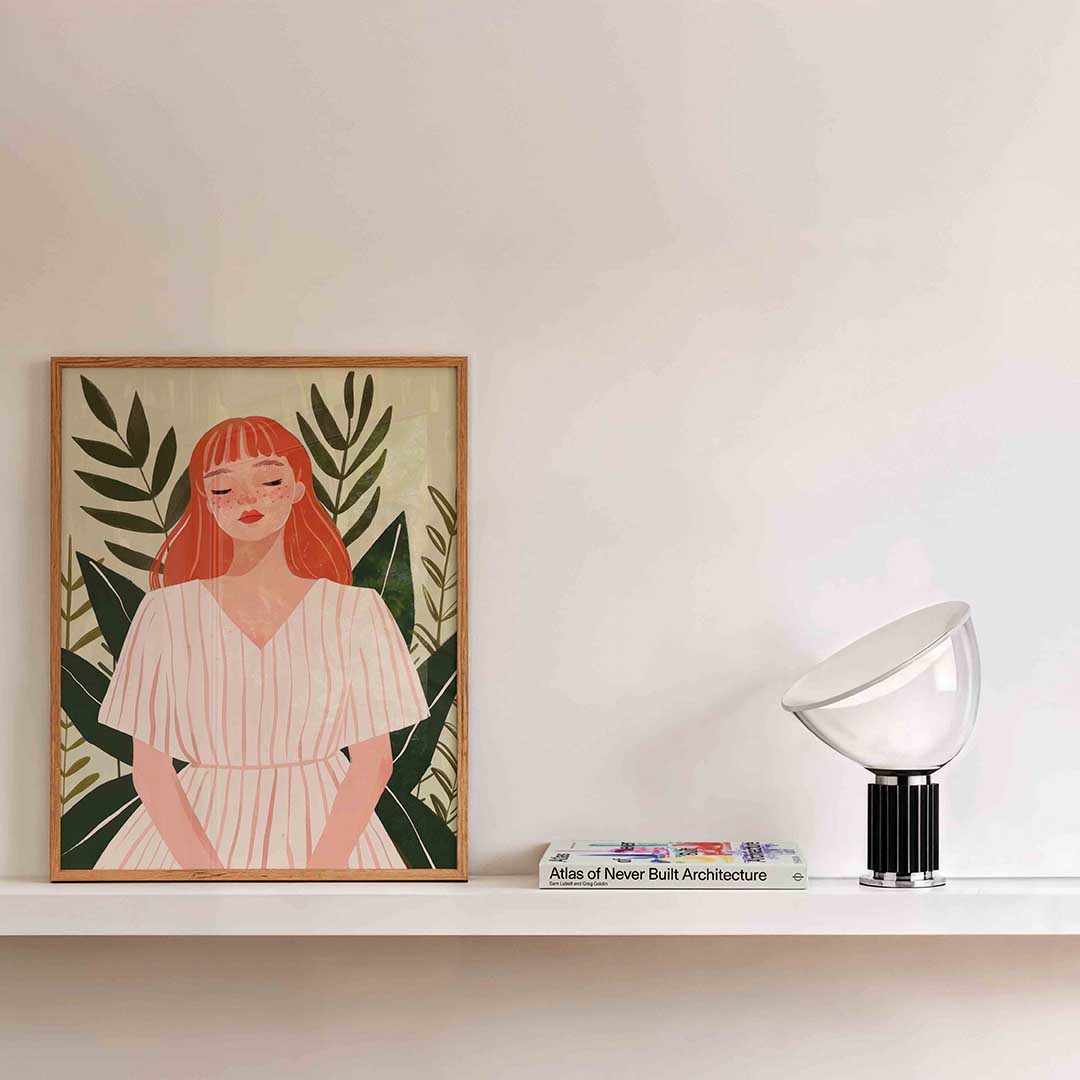 Vrouw met rode haren Poster