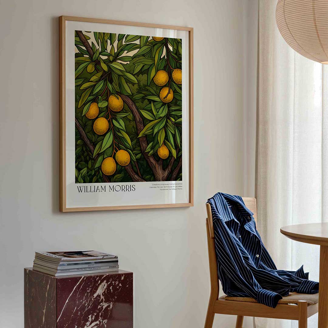 Citrusboom met bladeren Poster