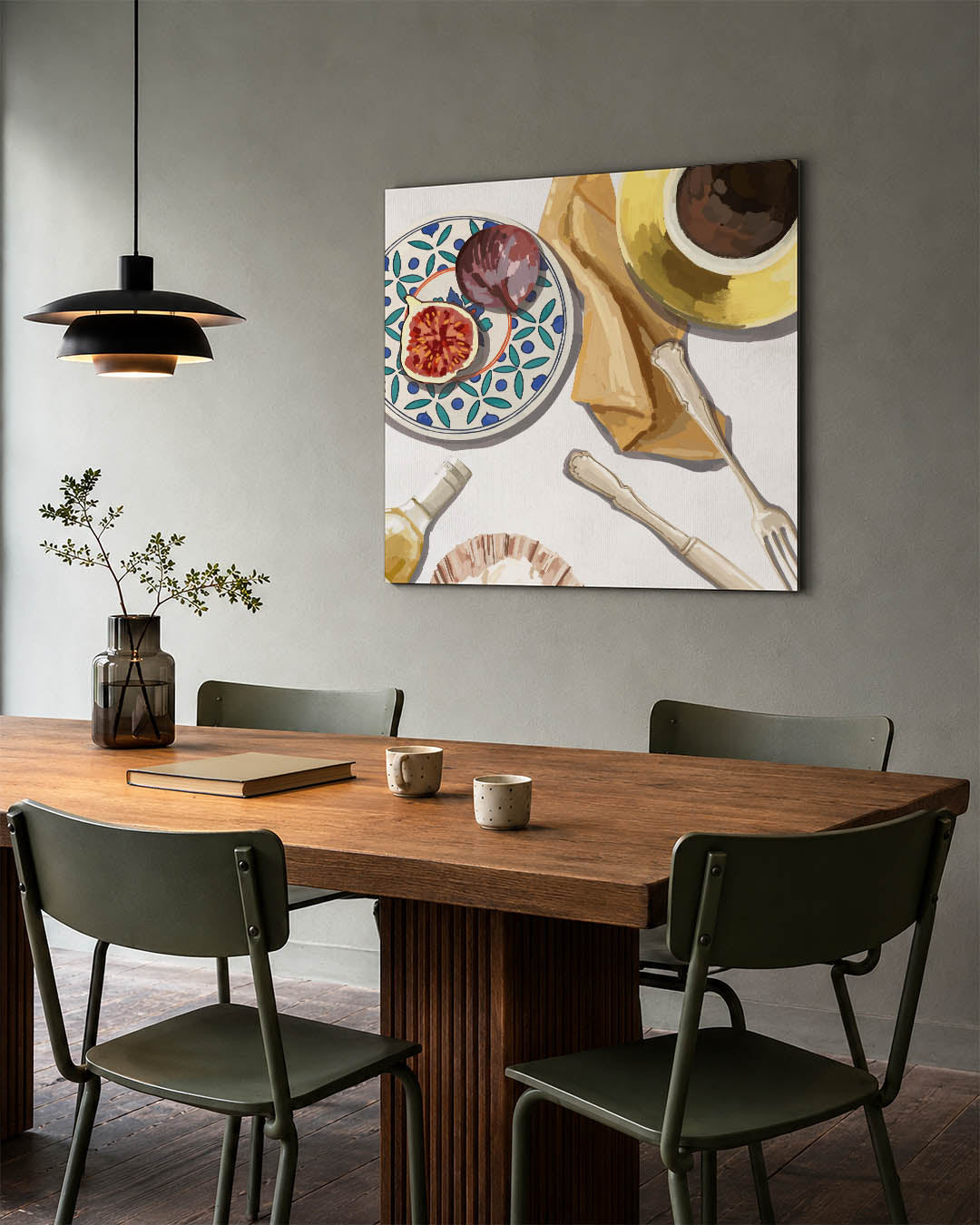 Stilleven met vijg Kunstwerk