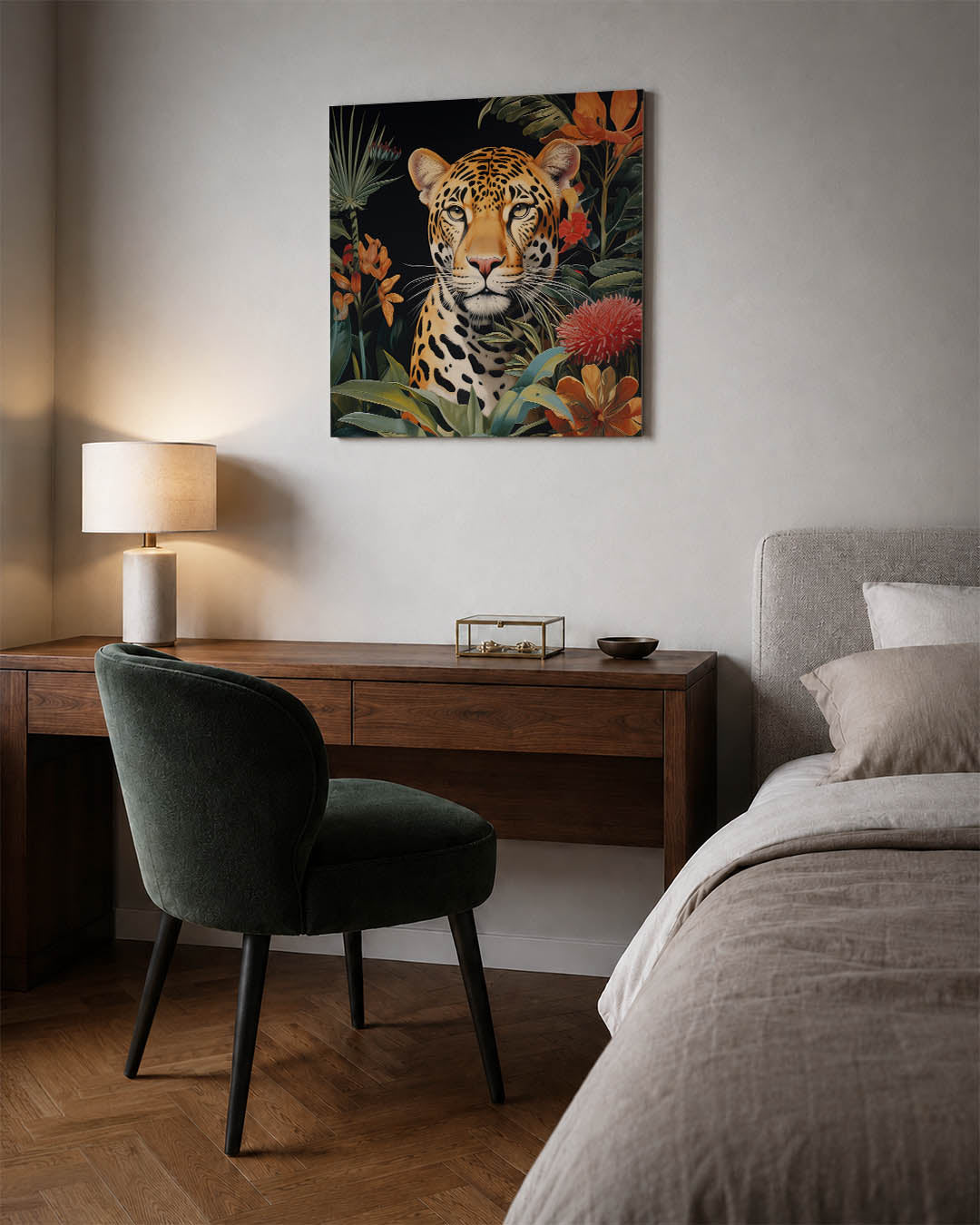 Dier in jungle Kunstwerk