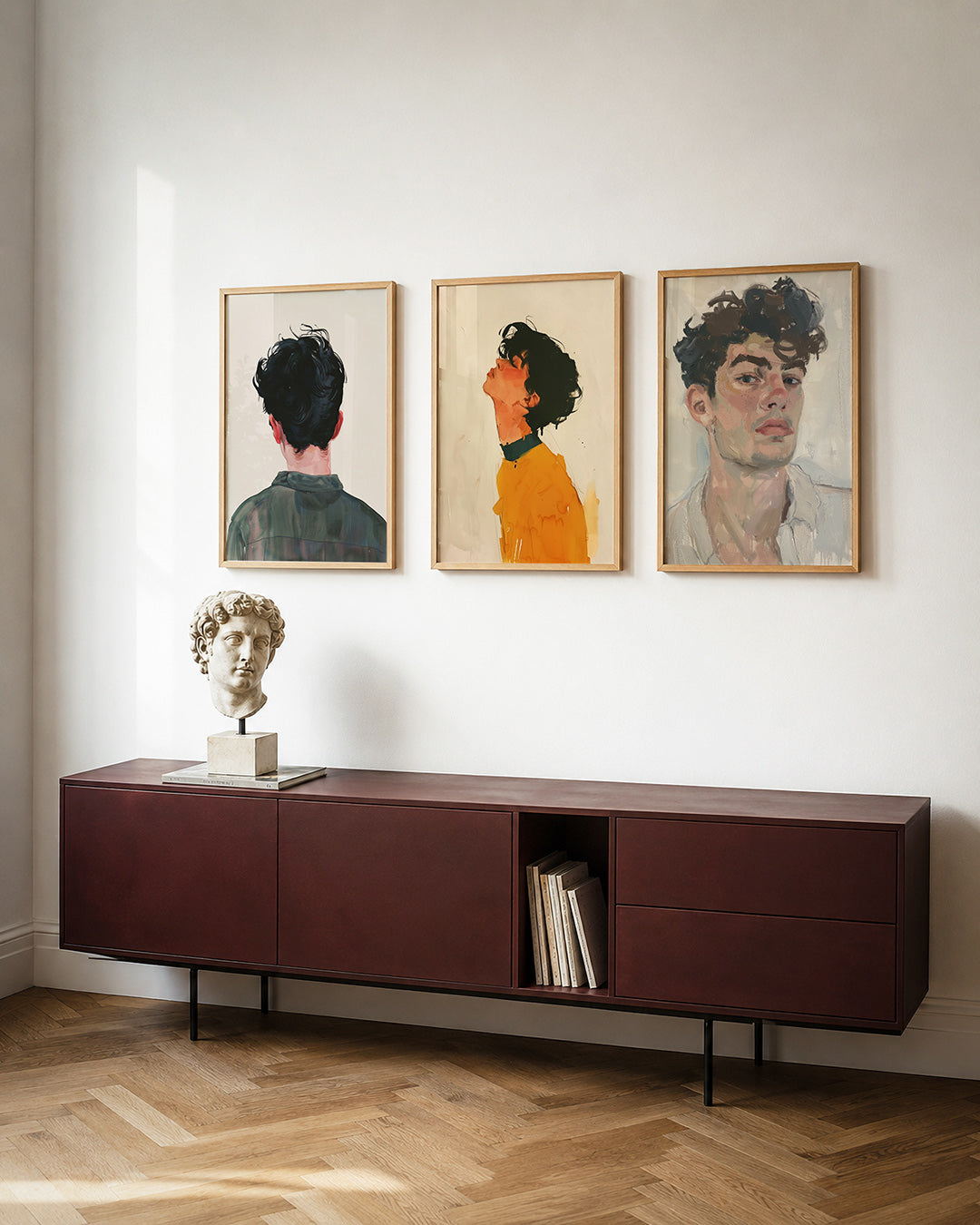 Achterzijde portret Posterset