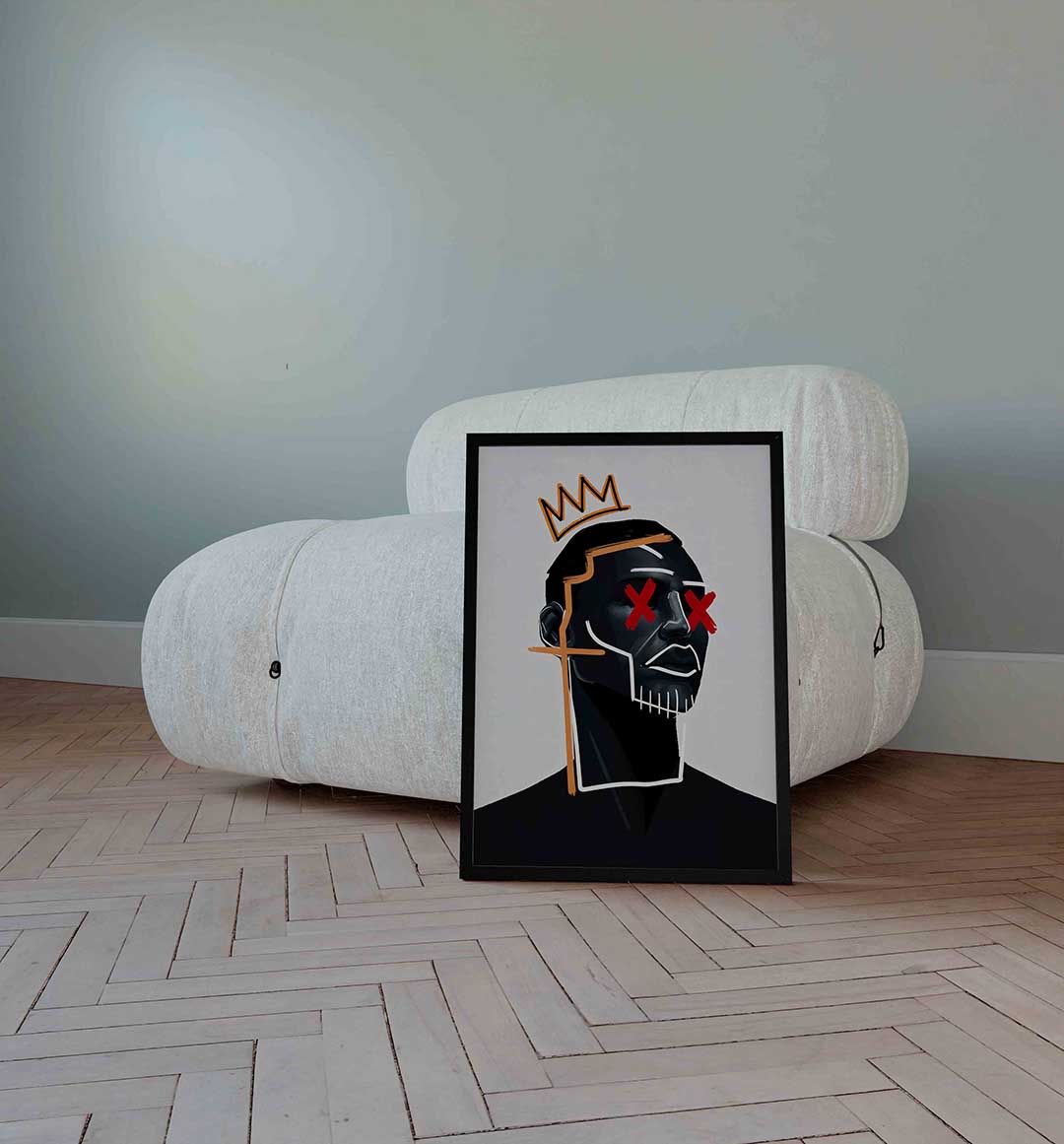 Portret met kroon Poster