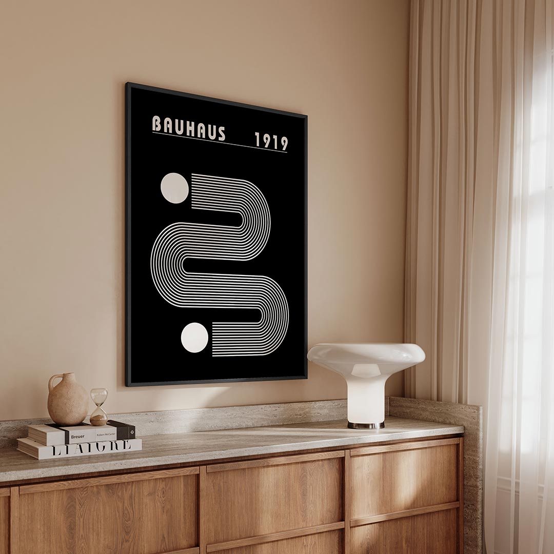 Lijnen en vlakkenspel Poster