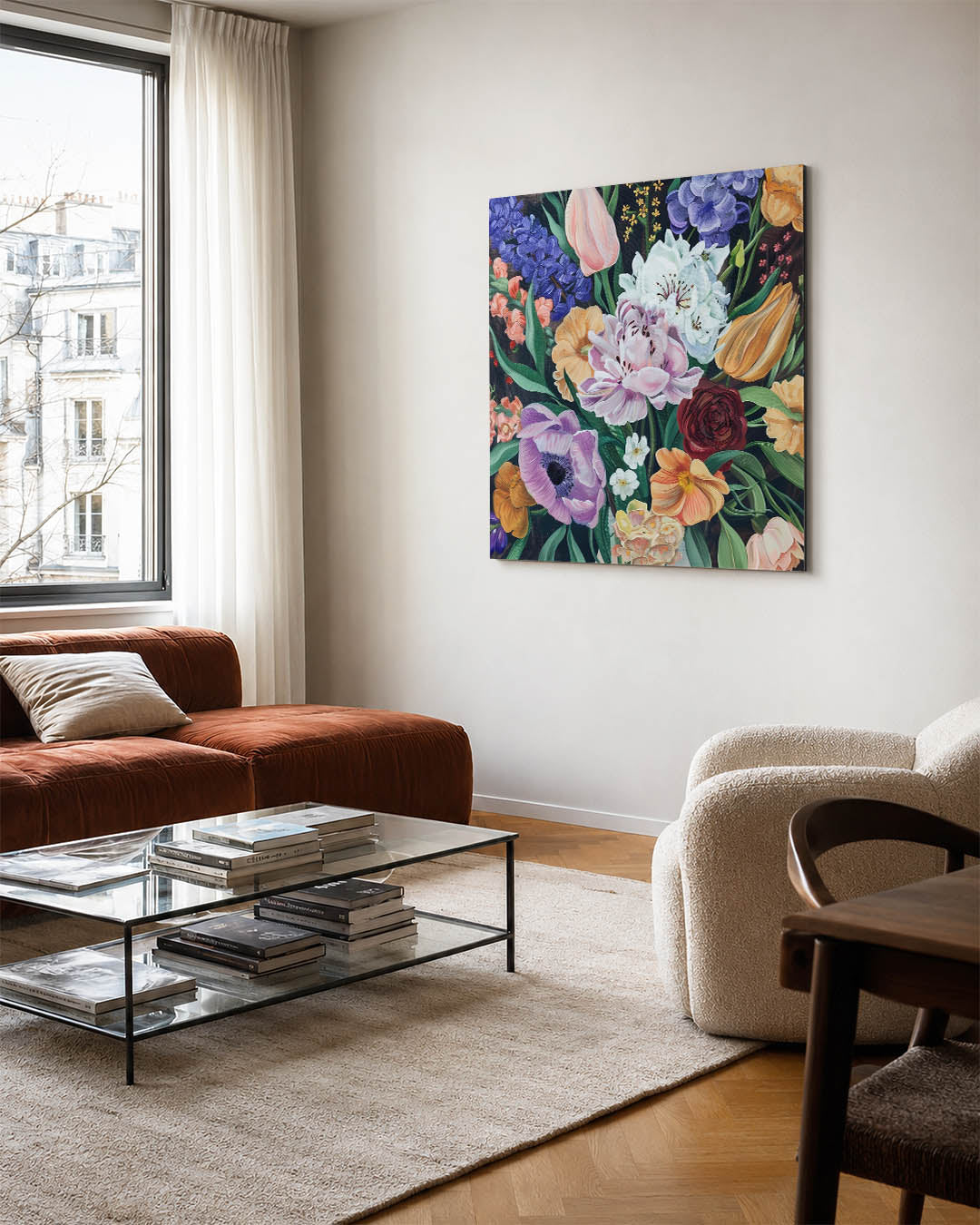 Bloemenexplosie Kunstwerk