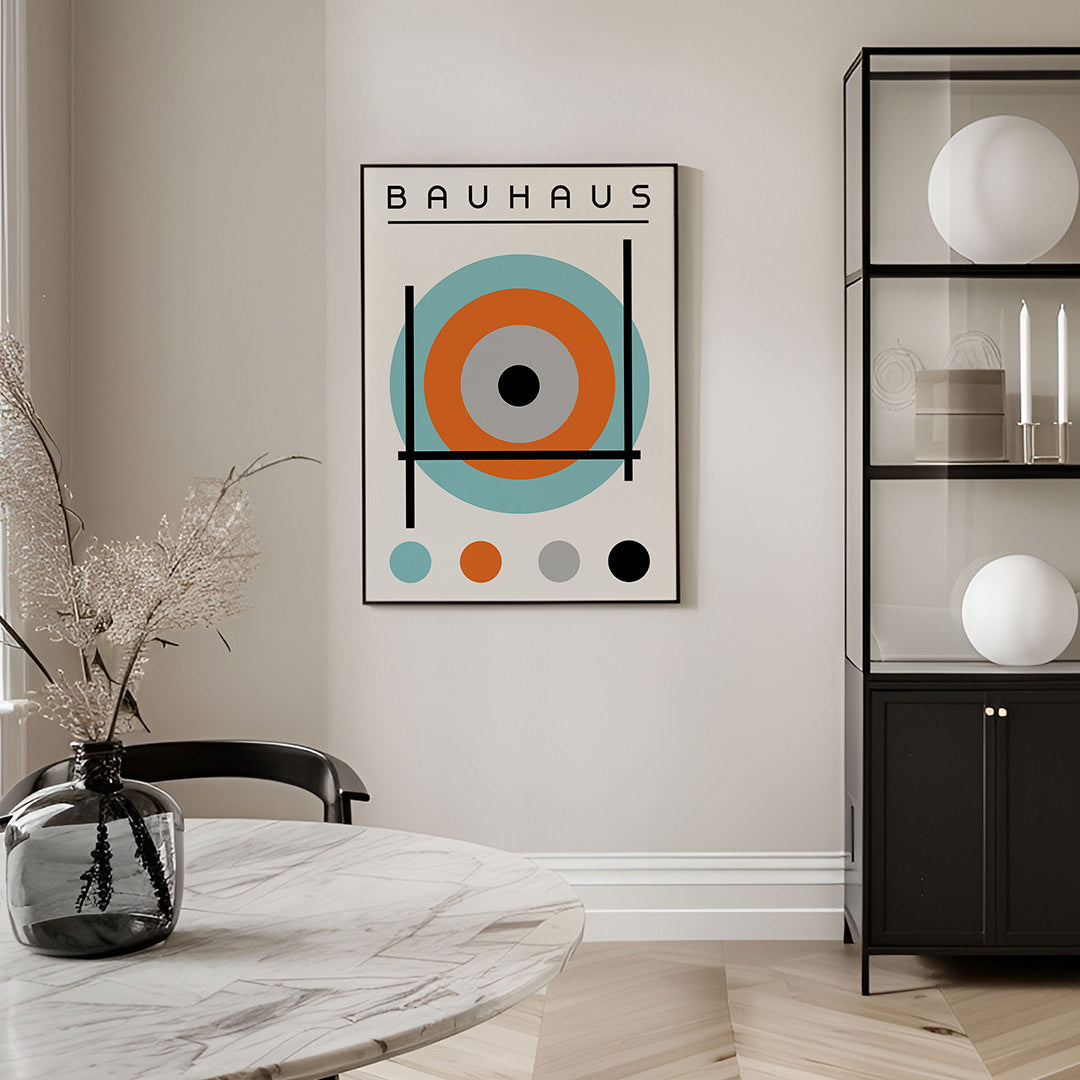 Cirkel en lijnen Poster