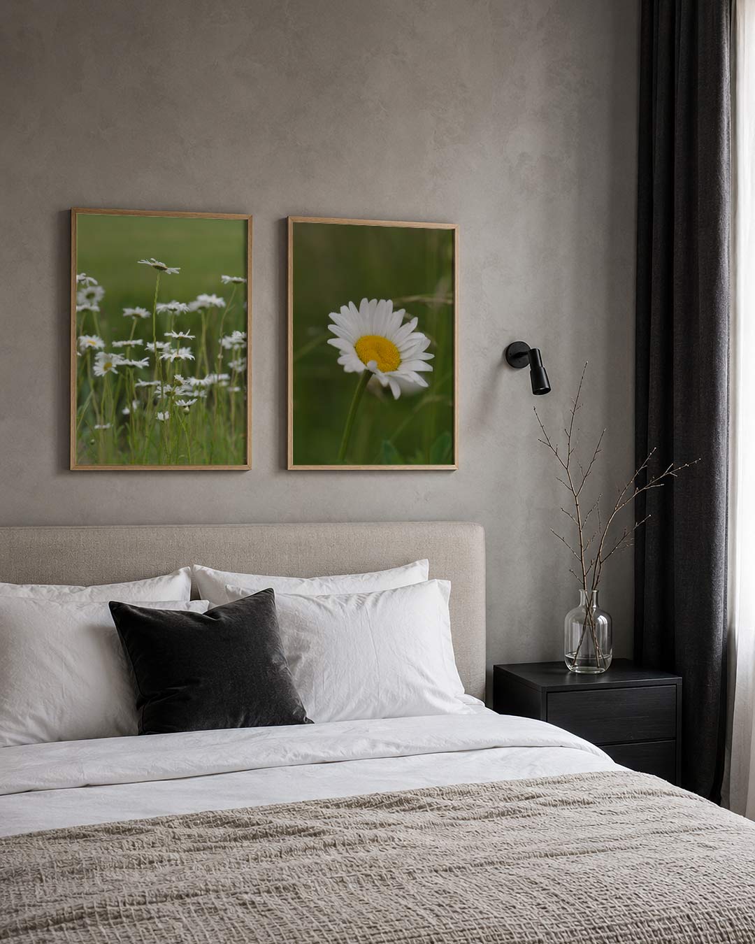 Bloemen en groen Posterset