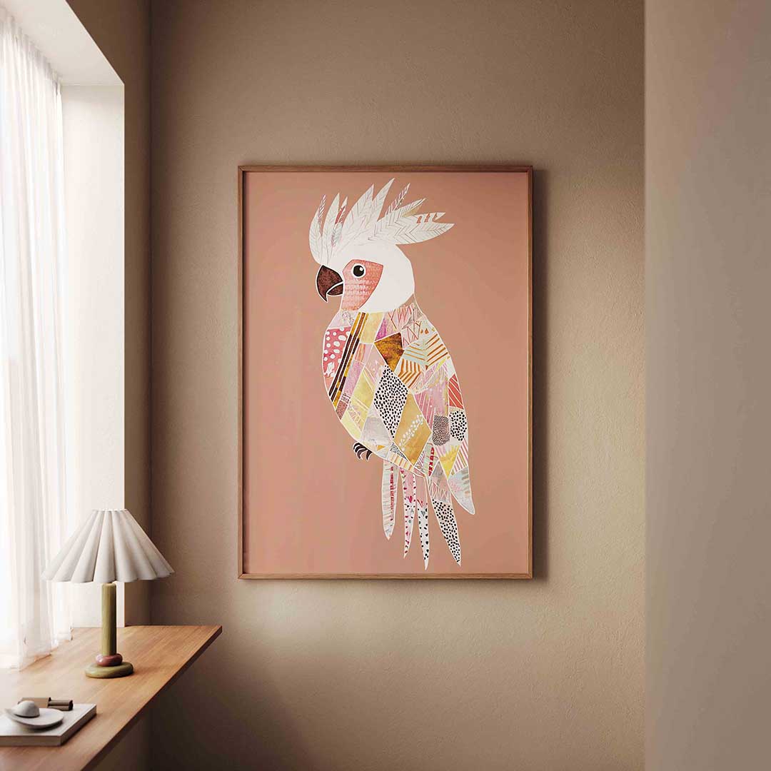 Papegaai met patronen Poster