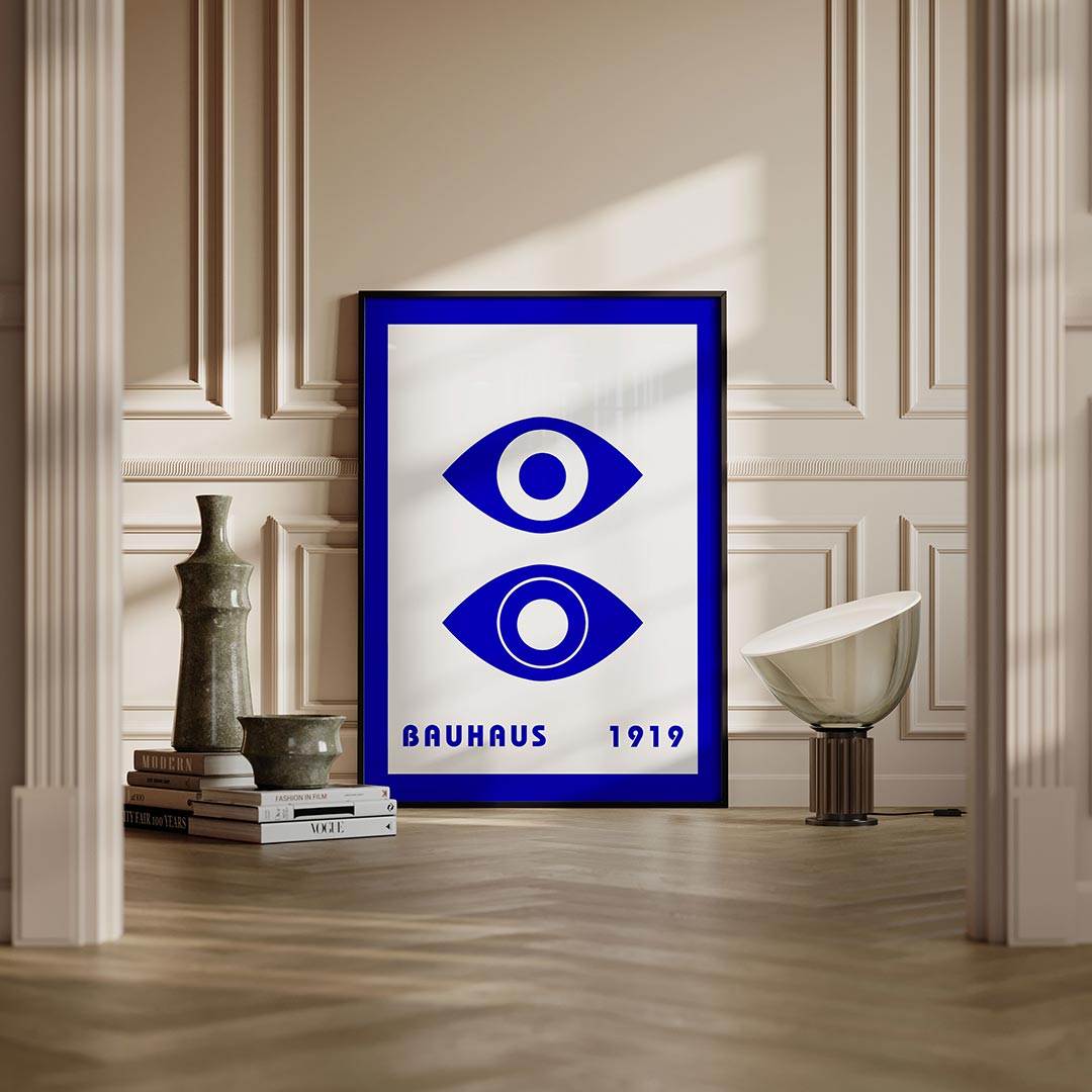 Oogvormen en lijnen Poster