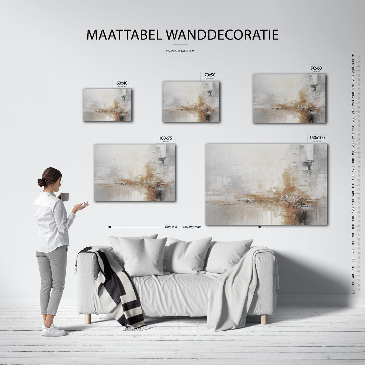 Rustige kleurenexplosie Kunstwerk