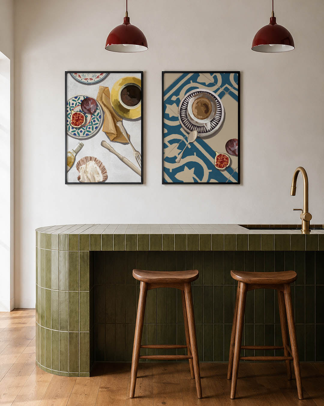 Eettafel compositie Posterset