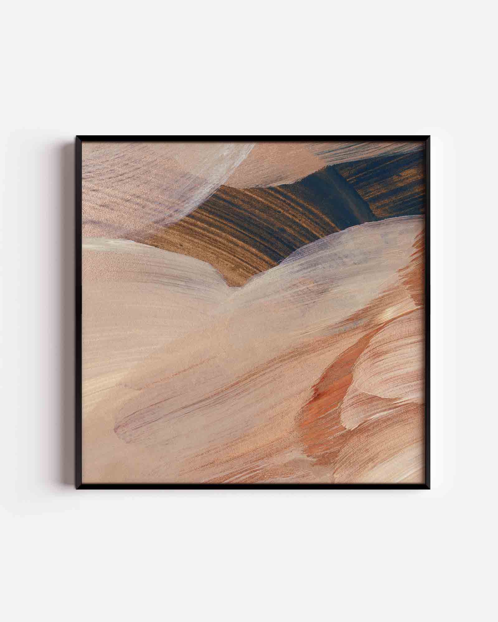Abstracte penseelstreken Poster