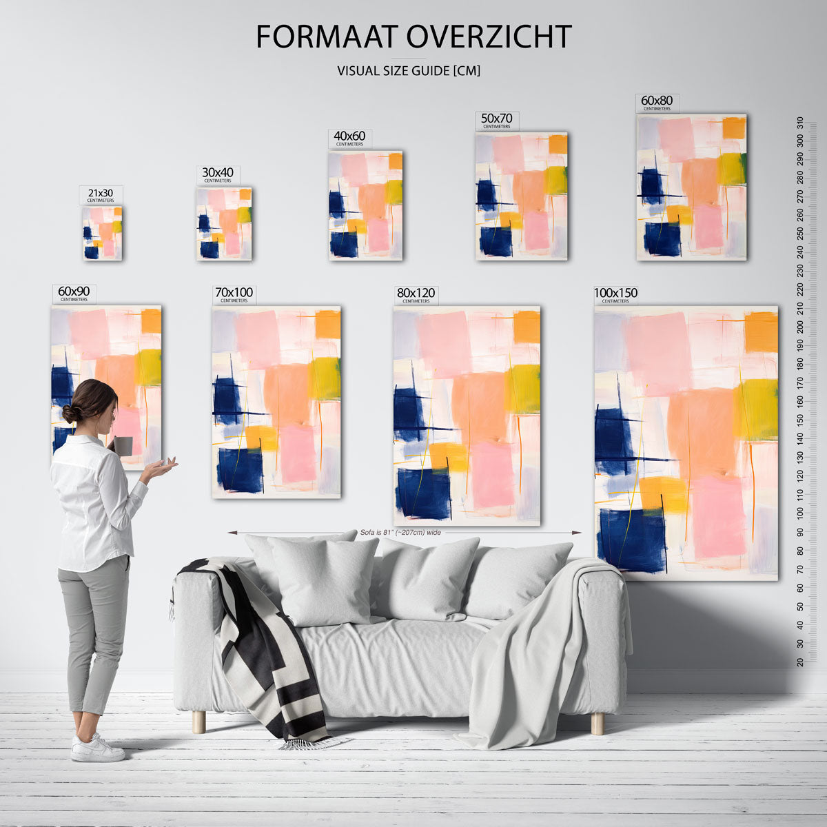 Abstracte vormen Poster