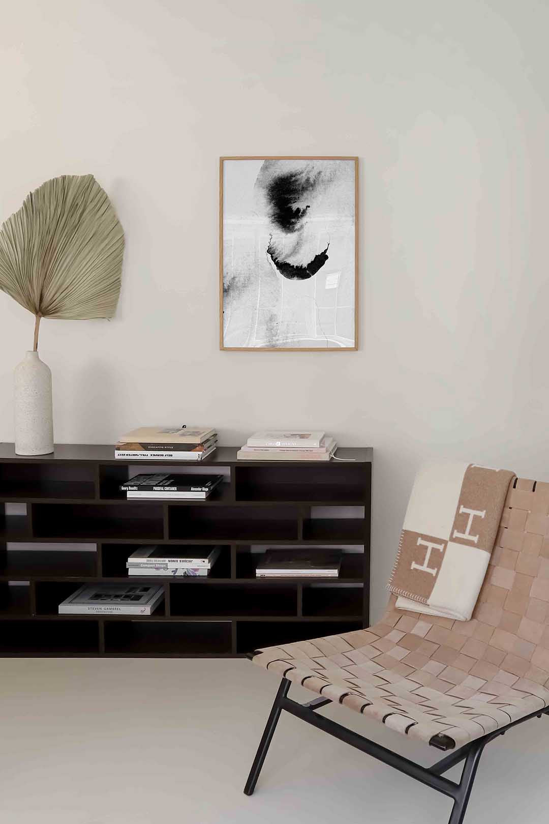 Abstracte zwart wit Poster