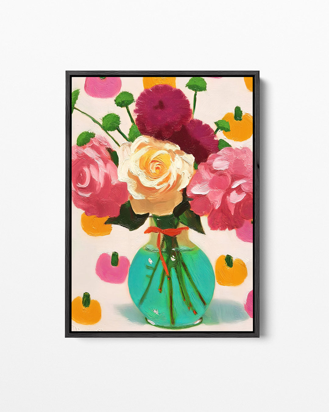 Bloemrijke kleurenexplosie Kunstwerk