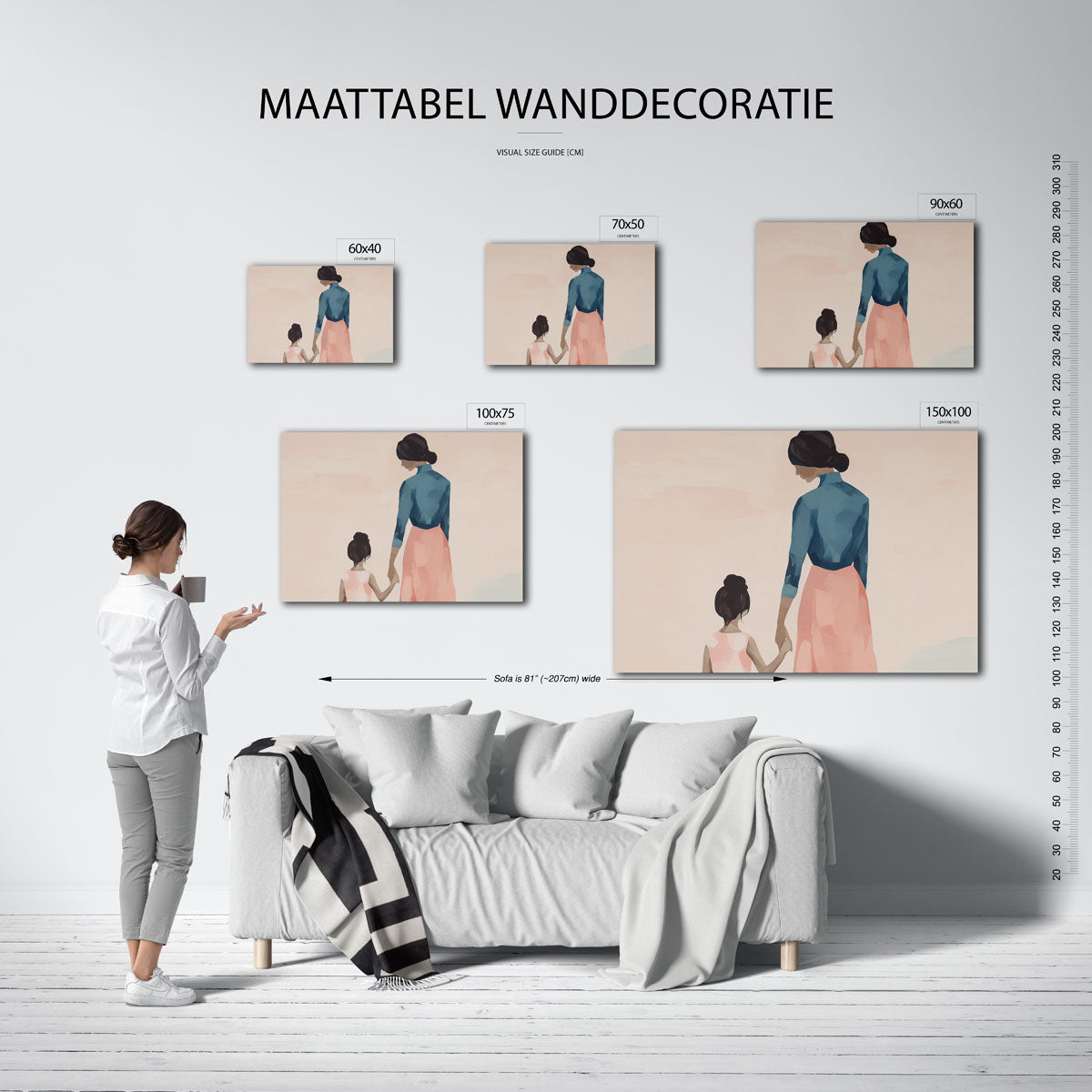 Moeder en kind Kunstwerk