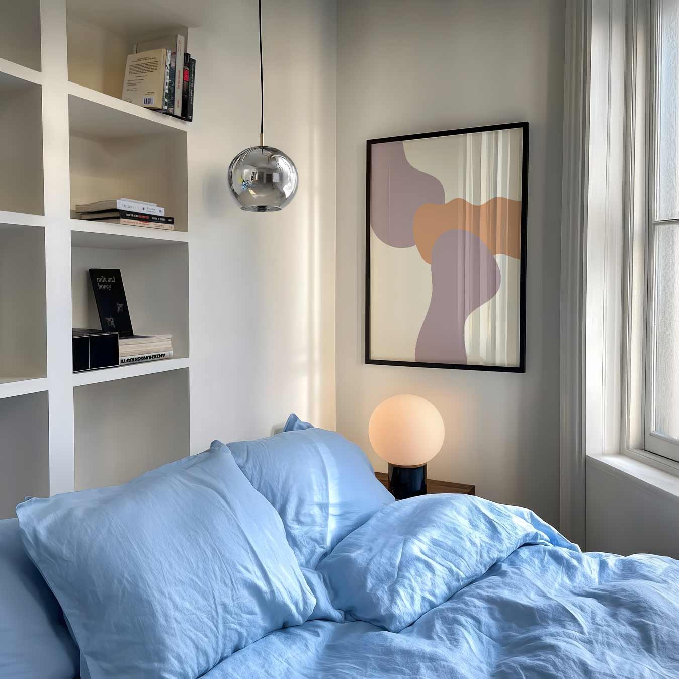 Vloeiende Abstracte Kunstposter-WallArtistic