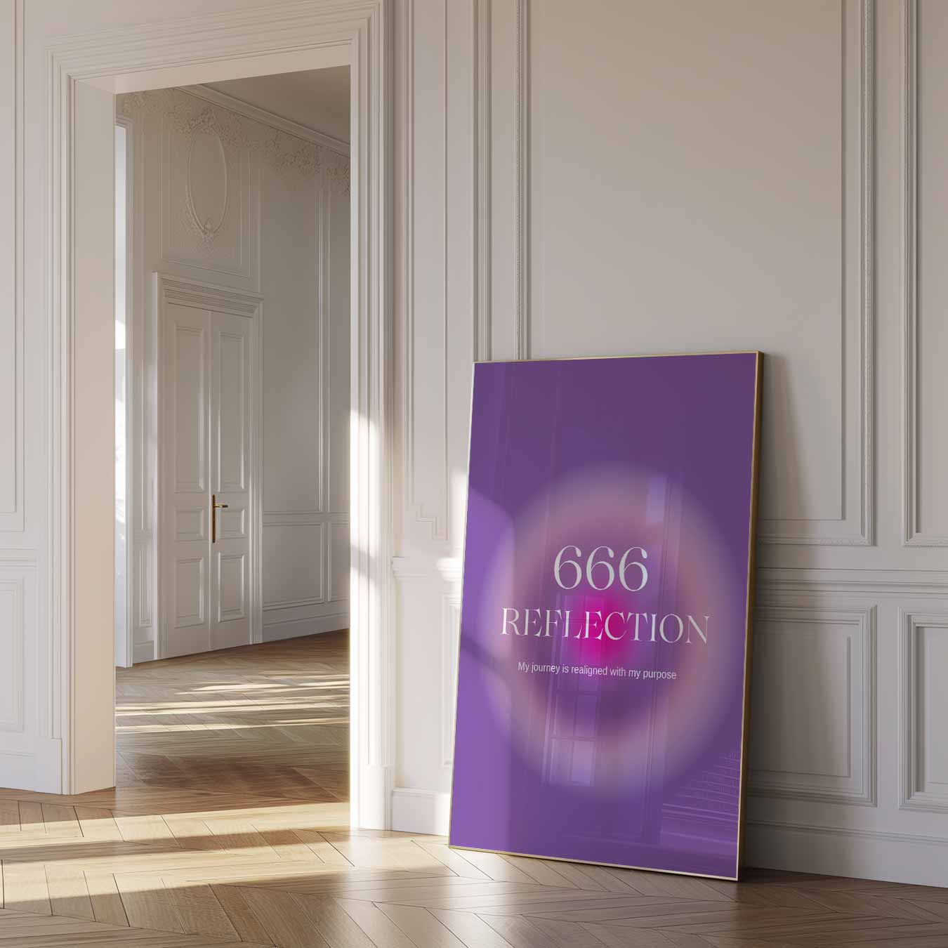 Inspirerende Reflectie Poster-WallArtistic