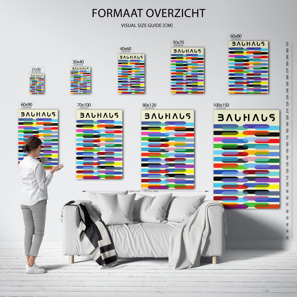 Vorm en kleurvlakken Poster