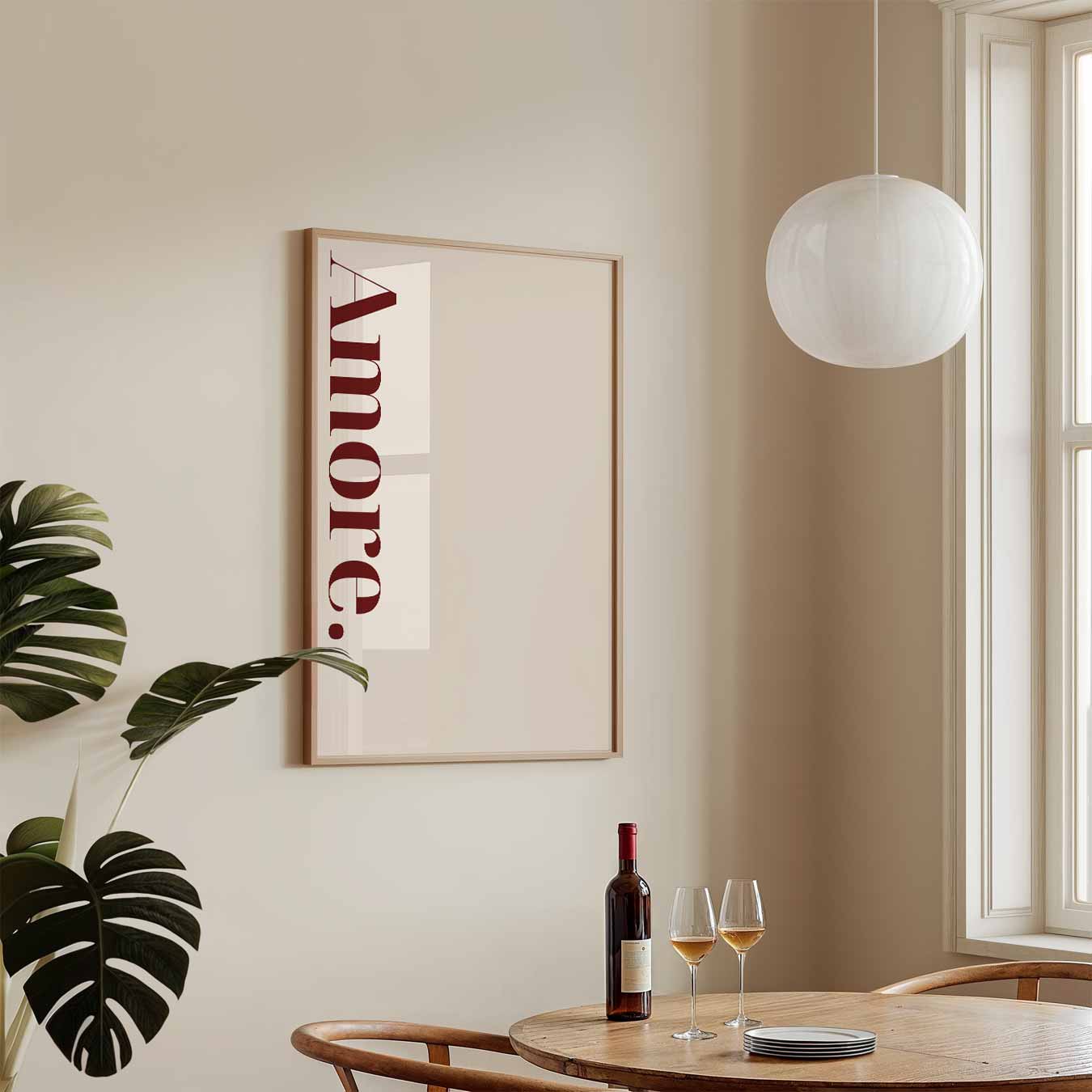 Amore Minimalistische Poster-WallArtistic