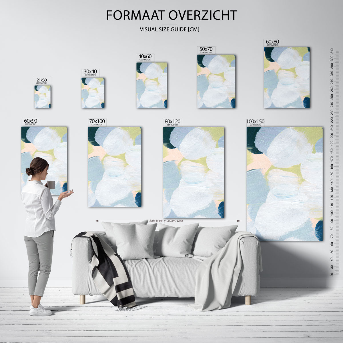 Abstracte vormen Poster