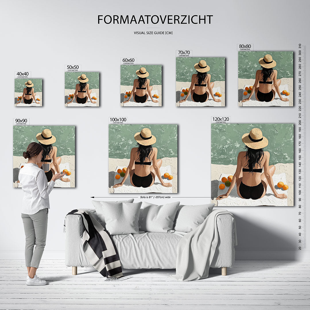 Zomers moment Kunstwerk