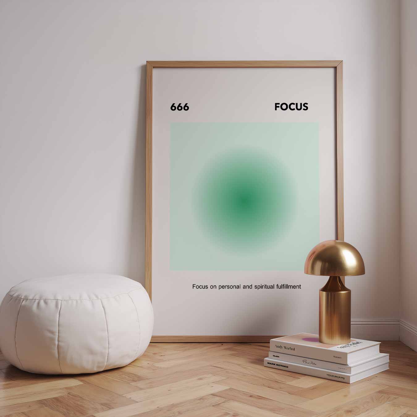 Groene Focus Inspiratieposter-WallArtistic