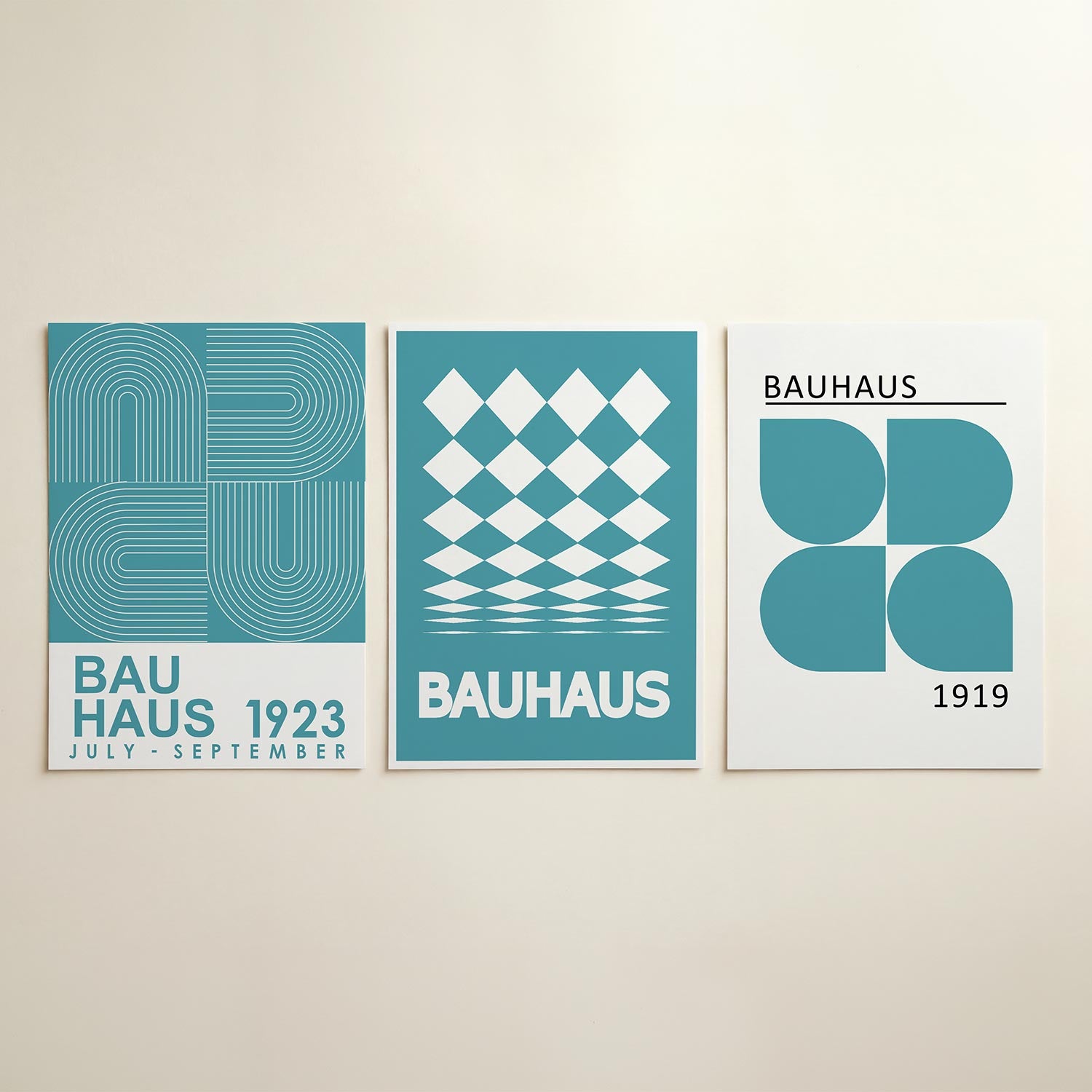 Lijnen en kleurvlakken Posterset