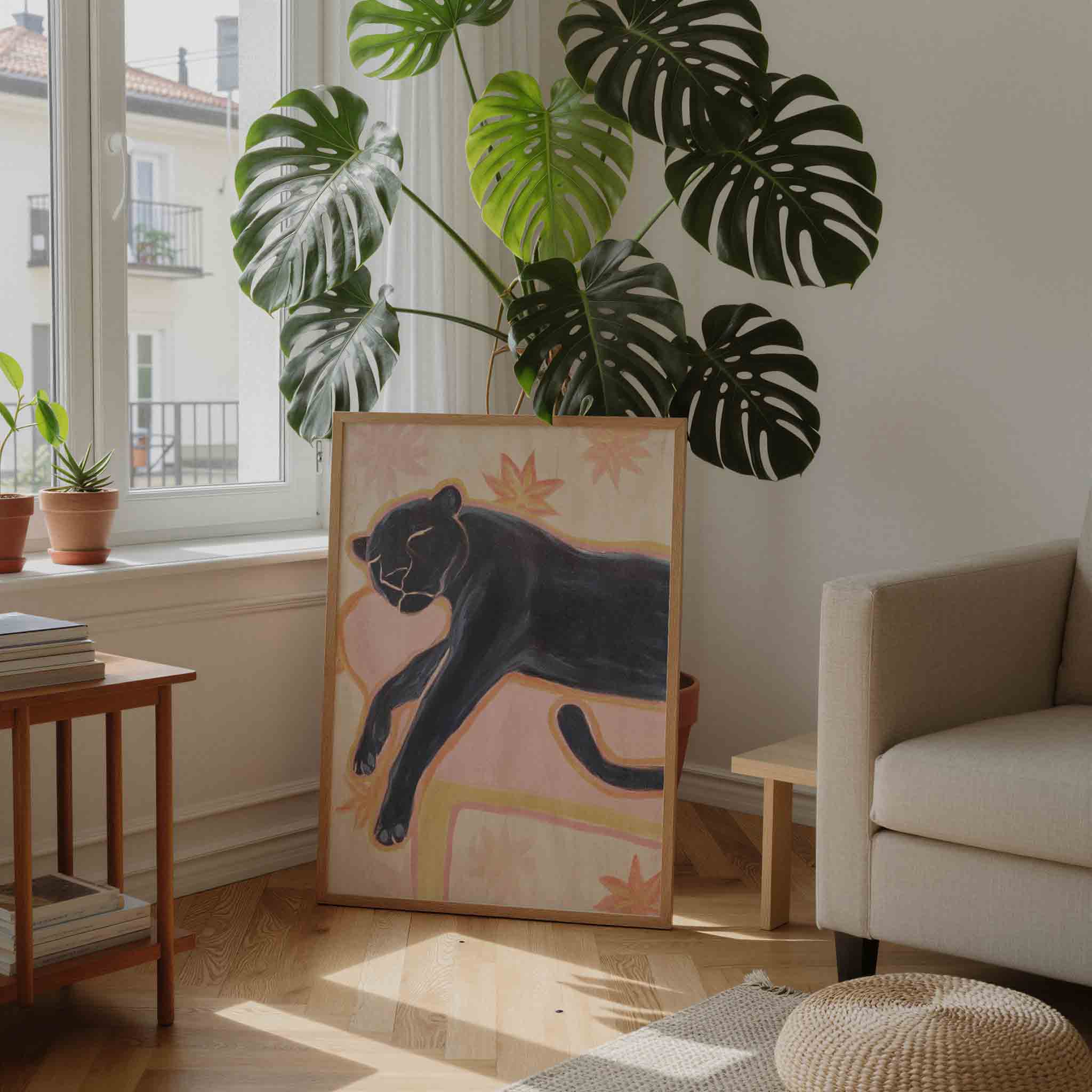 Slapende panter Poster
