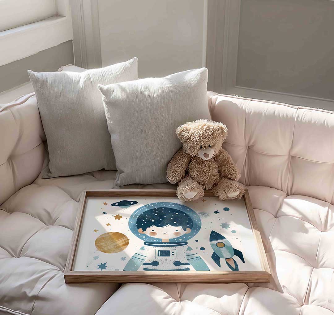 Astronaut en ruimte Poster
