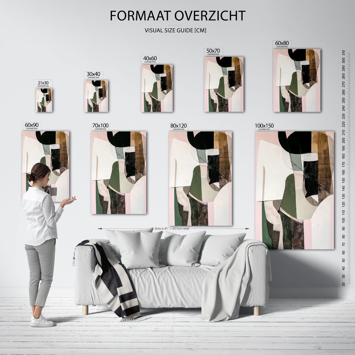 Abstracte vormen Poster