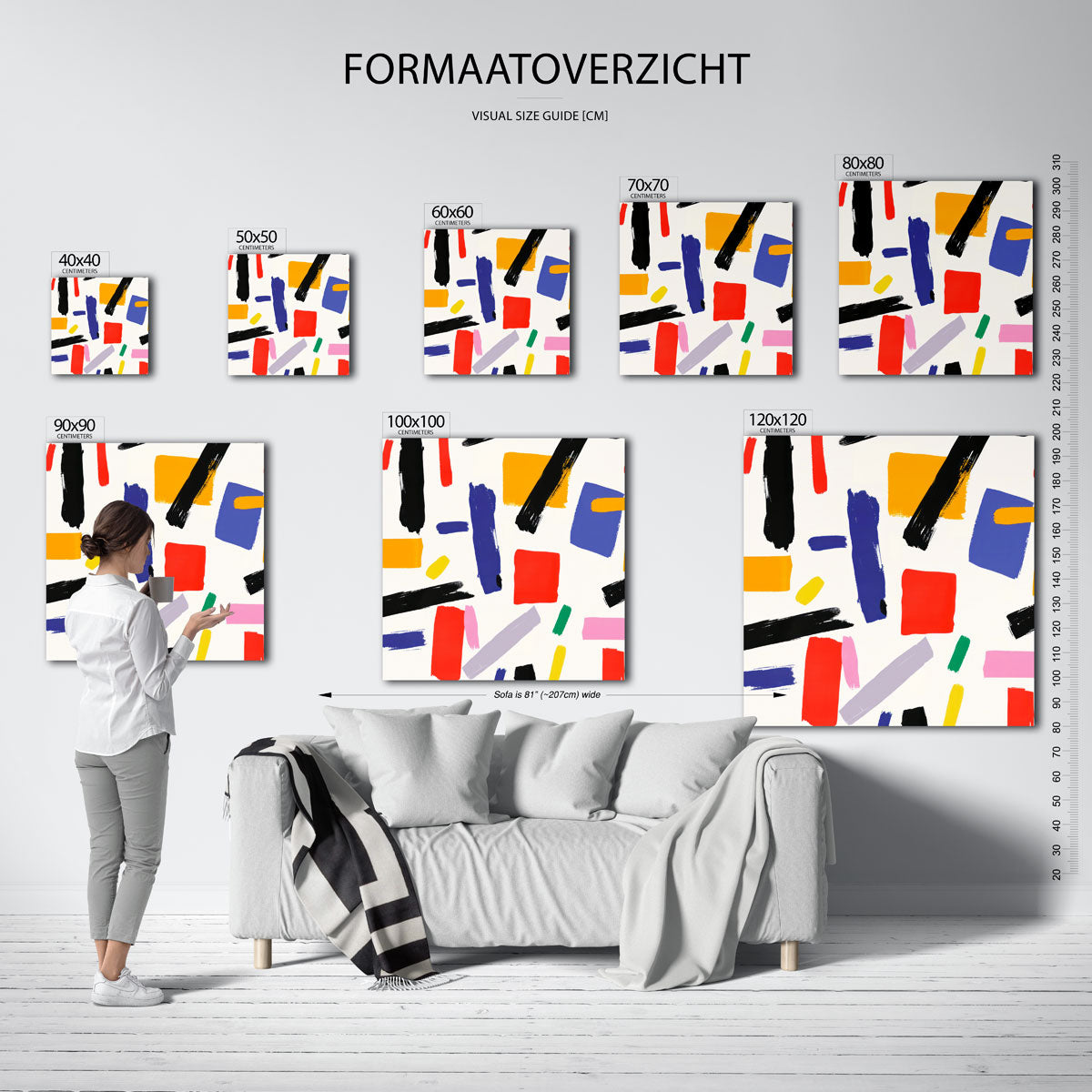 Abstracte vormen Poster