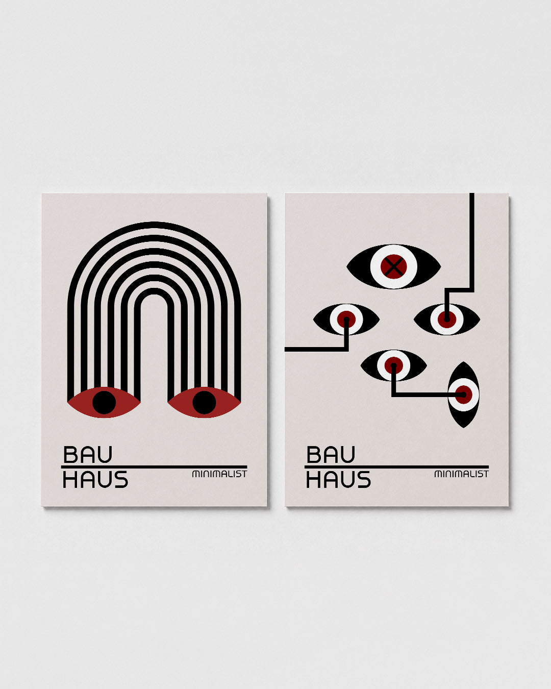 Lijnen en ogen Posterset