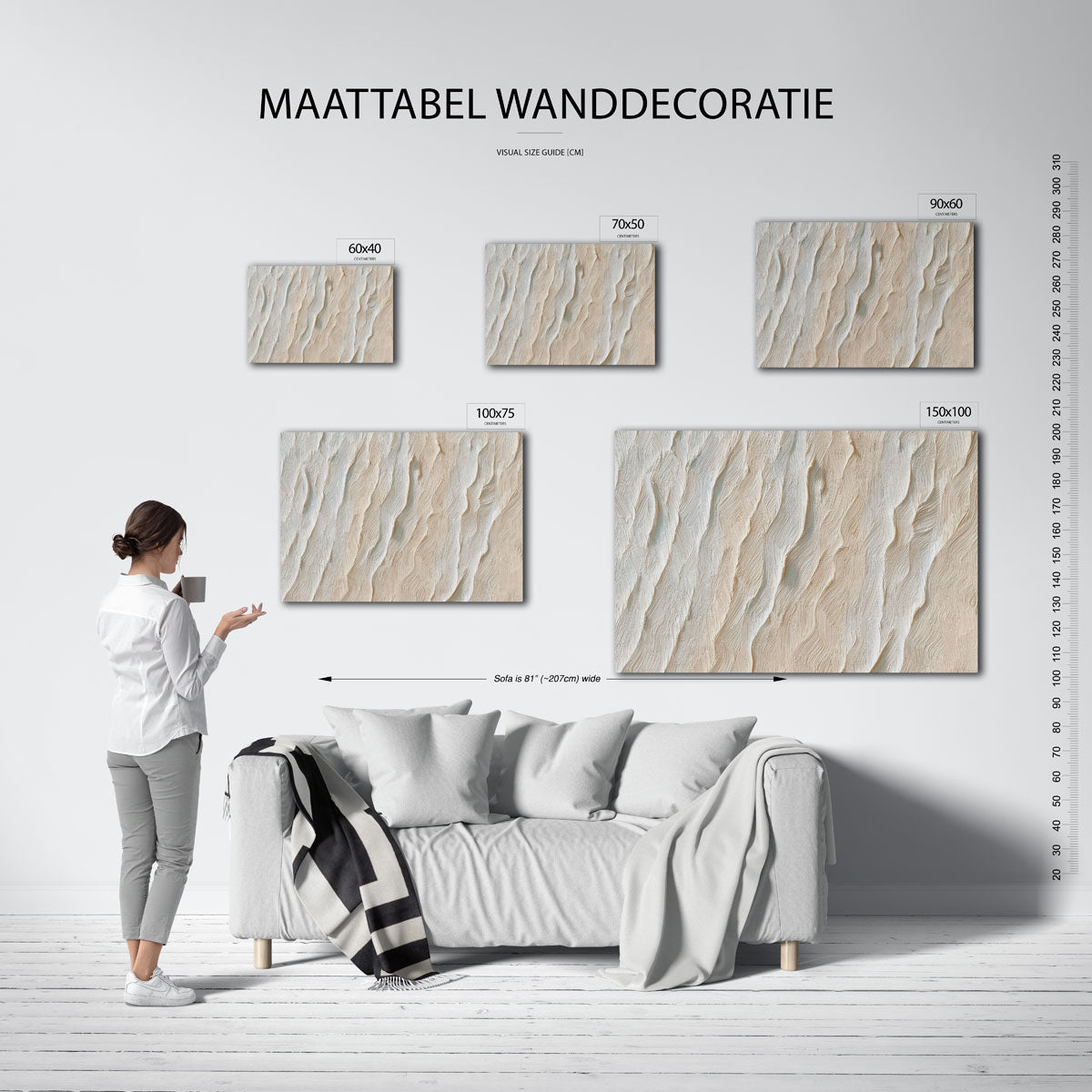 Golvende textuur Kunstwerk