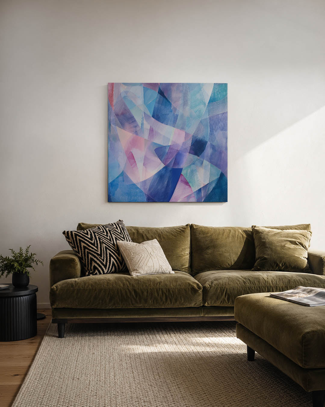 Kleurrijke vormen Kunstwerk