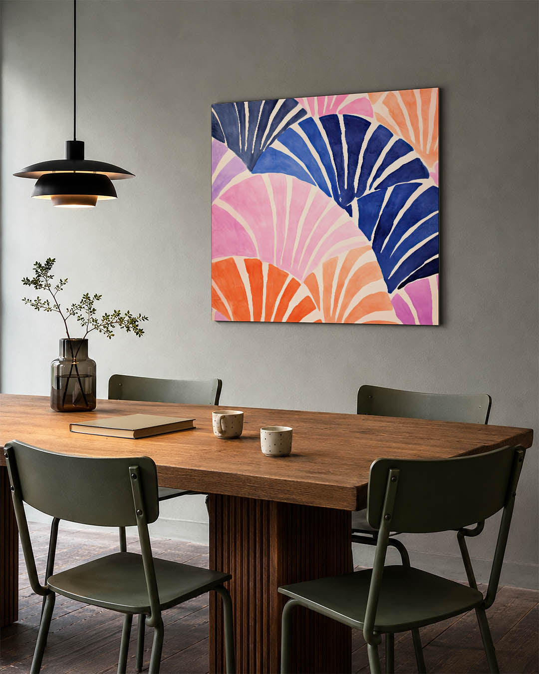 Dynamische kleurvlakken Kunstwerk