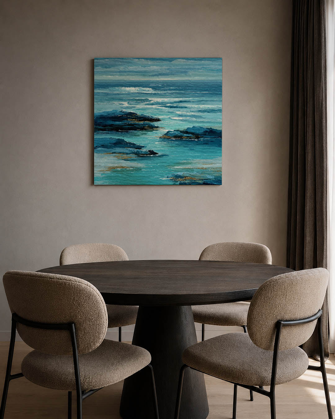 Zeezicht compositie Kunstwerk