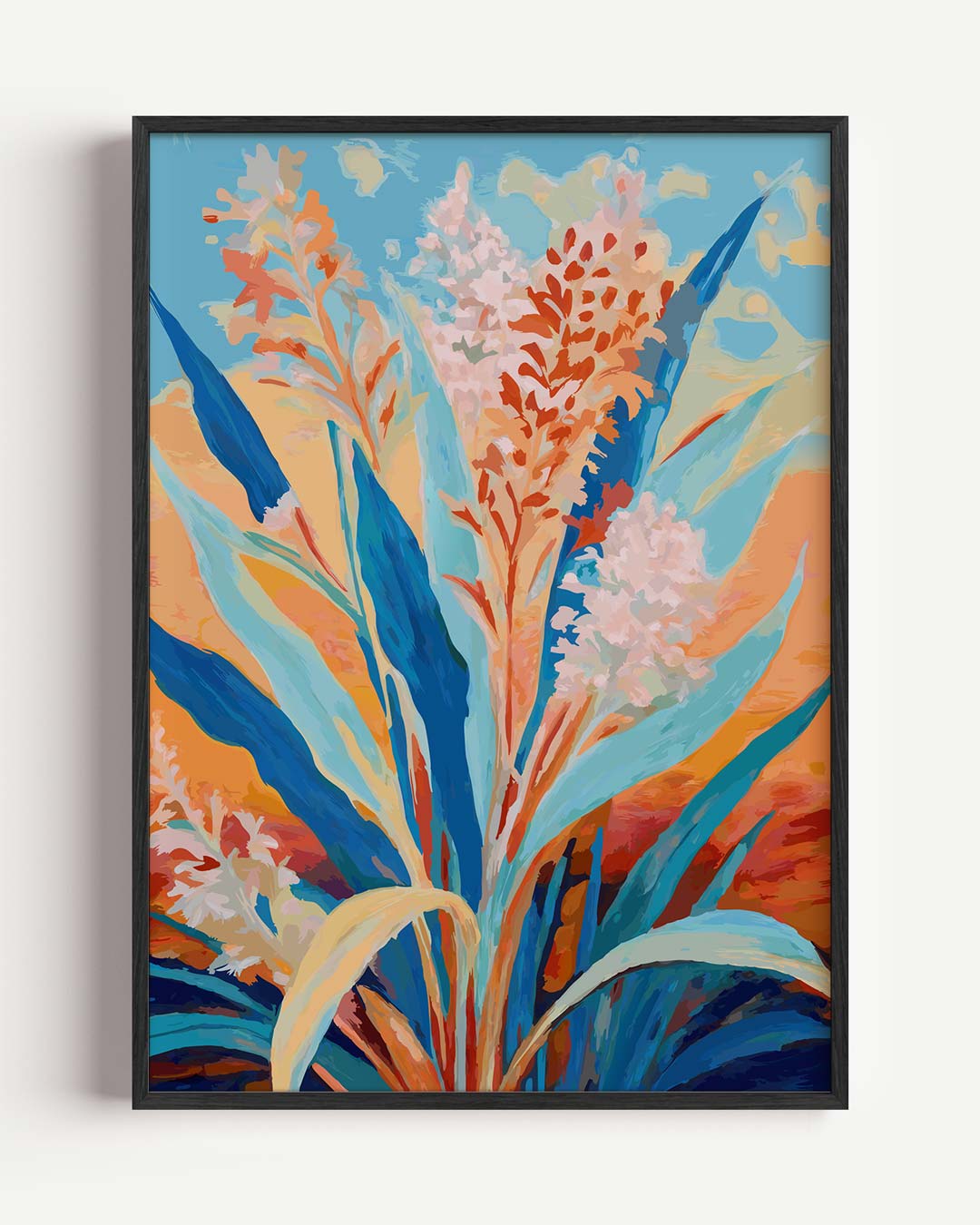 Kleurrijke Bloemen Fantasie Poster-WallArtistic